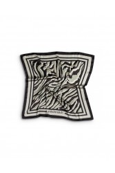 MIX AND MATCH Scarf Olive Zebra Πράσινο Μαντήλι